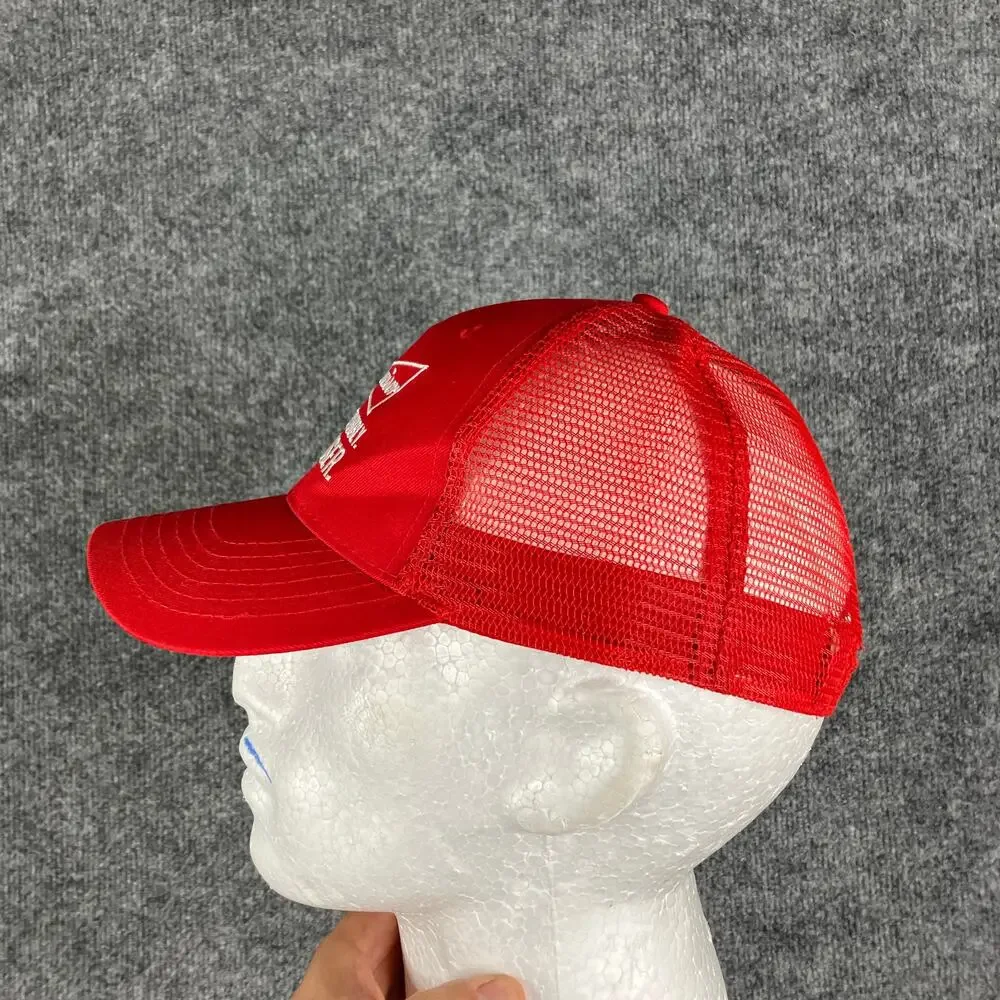 Budweiser Trucker Hat Red Mesh Snapback One Size Drink‎ Wiser Promo Cap